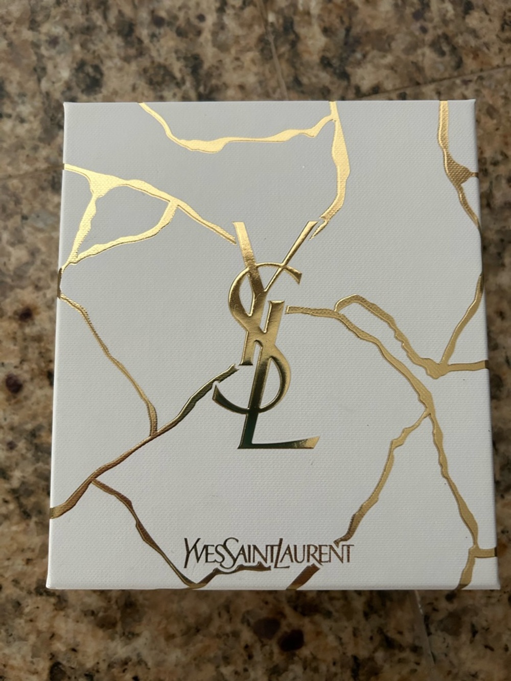 Yves Saint Laurent White Box with Gold Accents